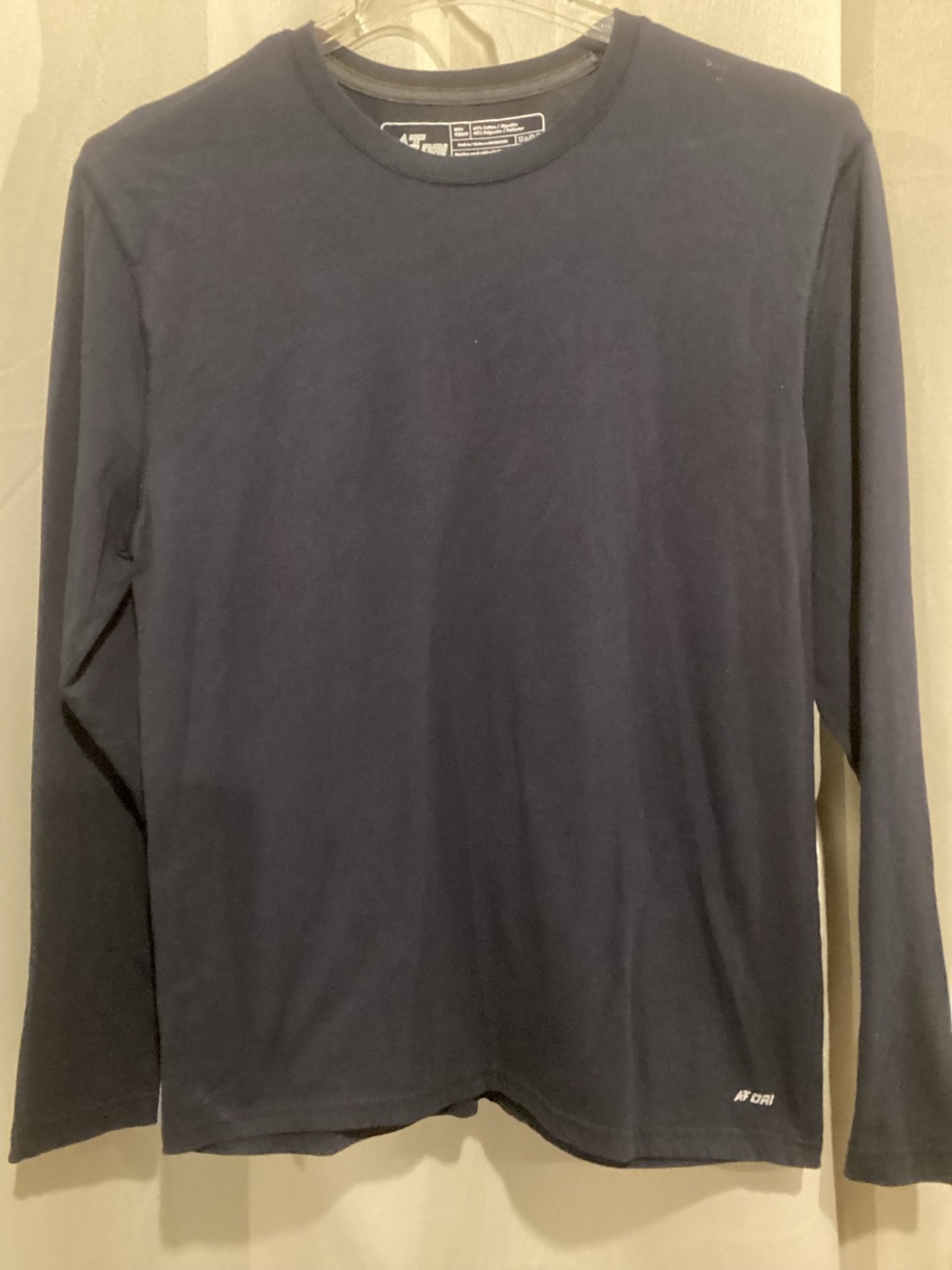 Athleta Men's Long-Sleeve Crew Tee in Navy